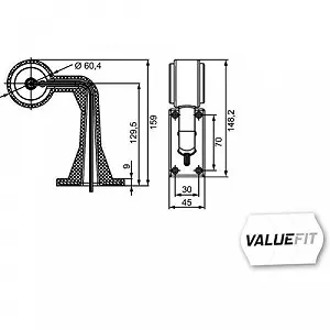 Габаритний ліхтар HELLA VALUEFIT 2XS 357 005-041 правий, бічний монтаж synthetic.ua - Фото 1