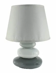 Настільна лампа Budawi 25 см Приліжкова Світло-сіра - Фото 1