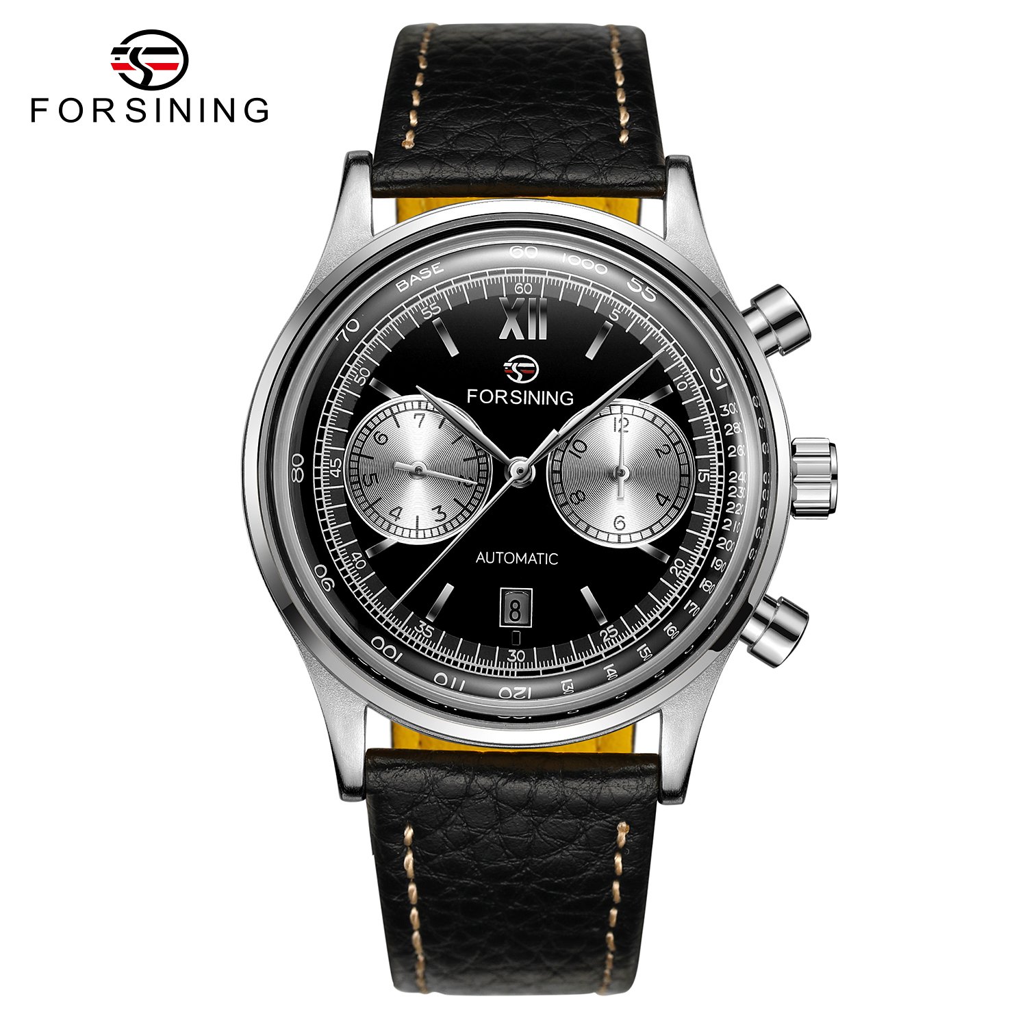 Годинник Forsining 6921 Silver-Black, фото №1