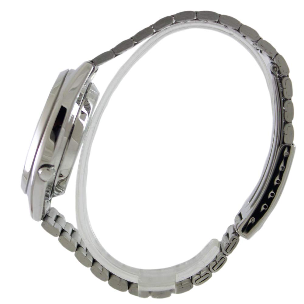 Годинник Seiko 5 SNXG47K Автоматичний Аналоговий - Білий циферблат - Сірий сталевий браслет, фото №3