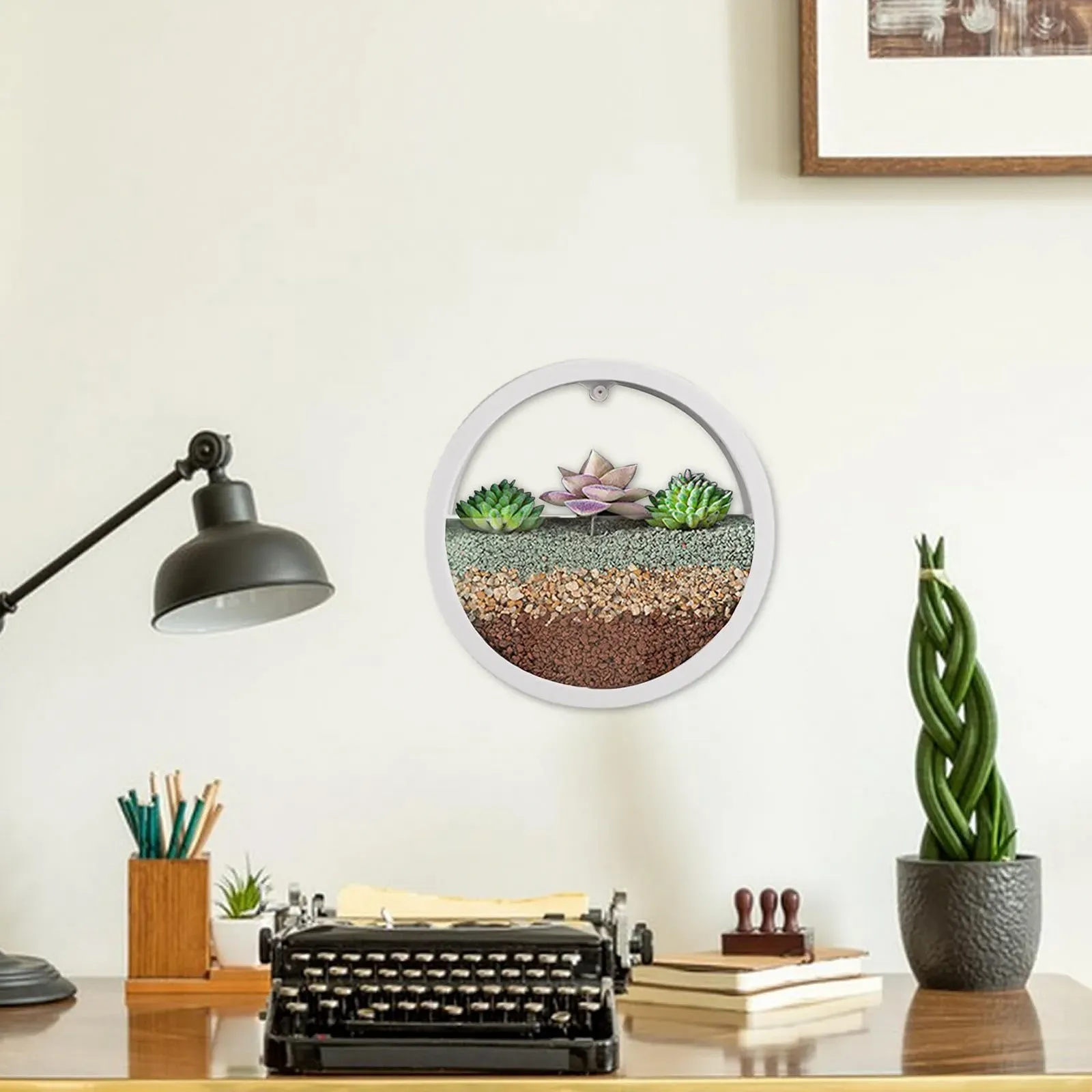 Вазон настінний Round Wall Flower Pot круглий прозорий 1, фото №2