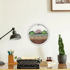 Вазон настінний Round Wall Flower Pot круглий прозорий 1 synthetic.ua - Фото 1