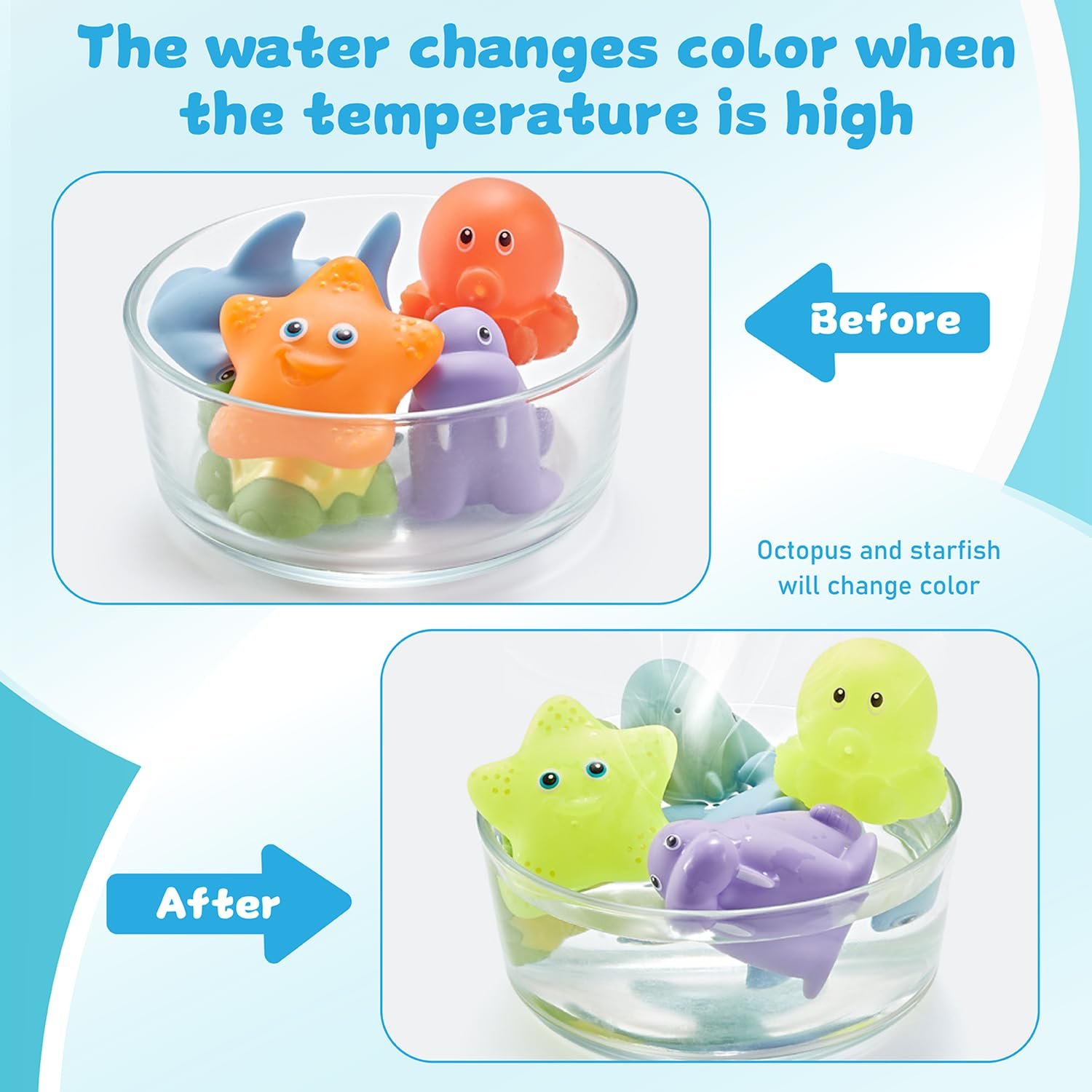 Набір іграшок для ванни з 7 предметів з рибальськими сітками, фото №7