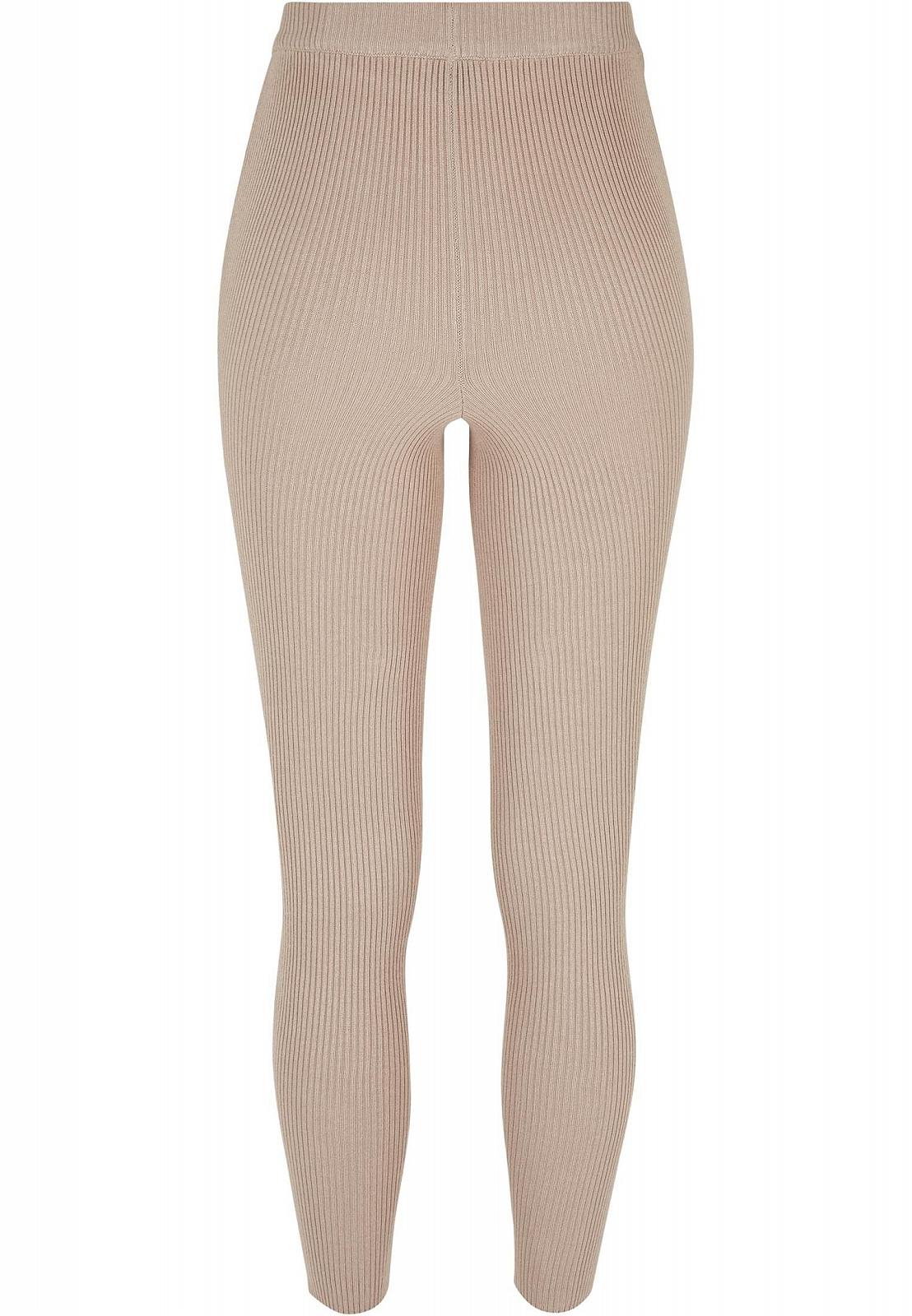 Леггинсы Urban Classics Ladies Rib Knit, облегающие, женские, разные цвета, размеры XS-5XL, фото №6