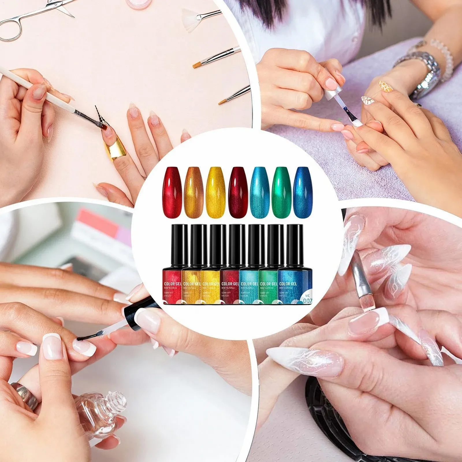 Гель-лак Regenbogen, Набор блестящих лаков для ногтей | 7 цветов, фото №9 Гель-лак Regenbogen, Набор блестящих лаков для ногтей | 7 цветов, фото №9