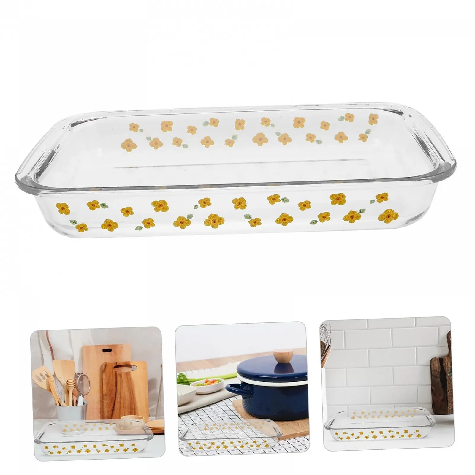 Противень стеклянный TOPBATHY прямоугольный, прозрачный, термостойкий, фото №8 Противень стеклянный TOPBATHY прямоугольный, прозрачный, термостойкий, фото №8