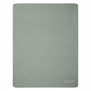 Одеяло Joop! Однотонное двухстороннее Хлопковая смесь Нефрит / Серебро Размер 150 x 200 см synthetic.ua - Фото 1