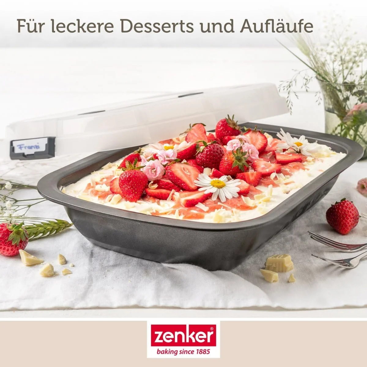 Форма для десертів та запікання Zenker Bake, Click & Go 34 x 24,5 x 8 см з кришкою, фото №7