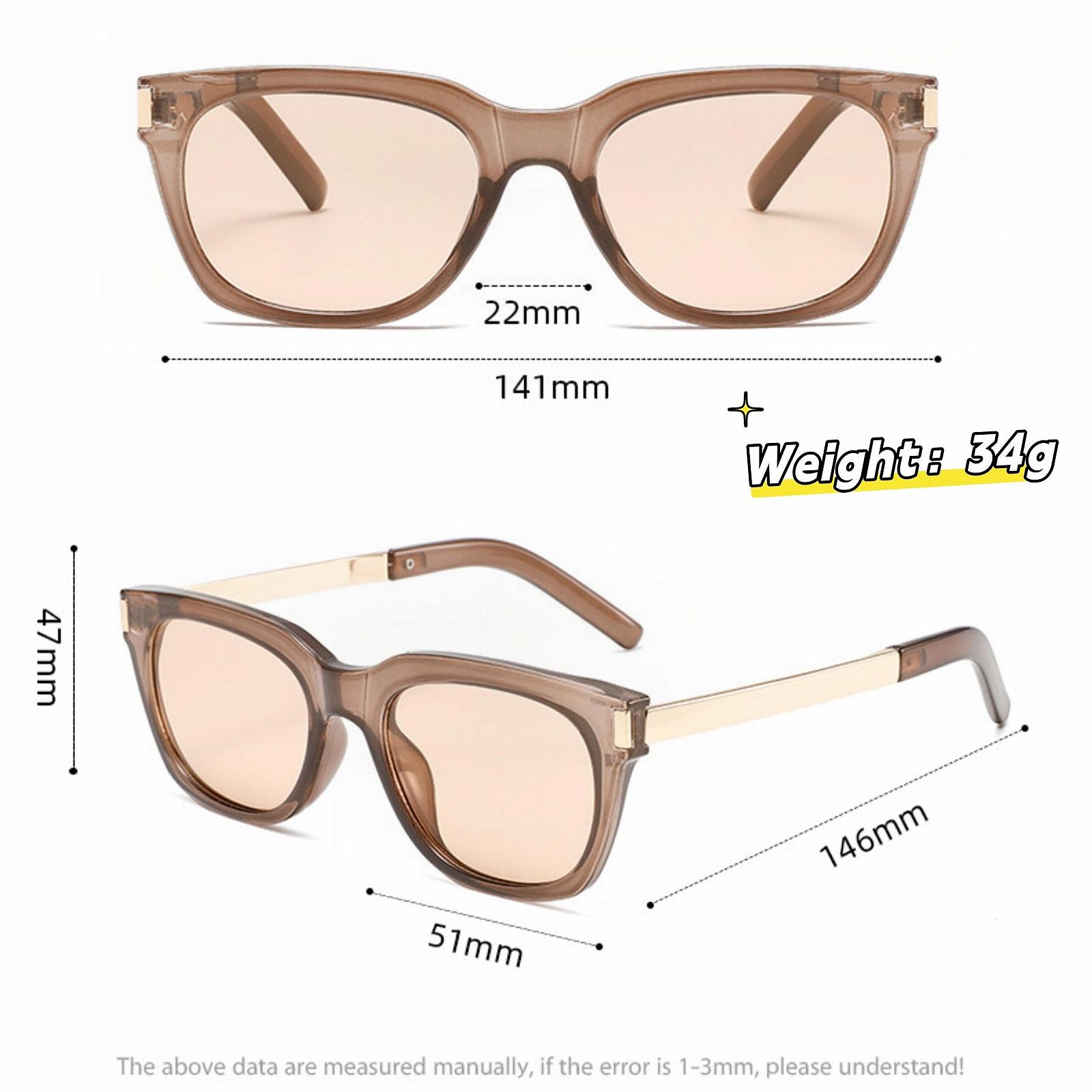 Сонцезахисні окуляри Прямокутні Ретро WDZAYXC UV400, фото №4