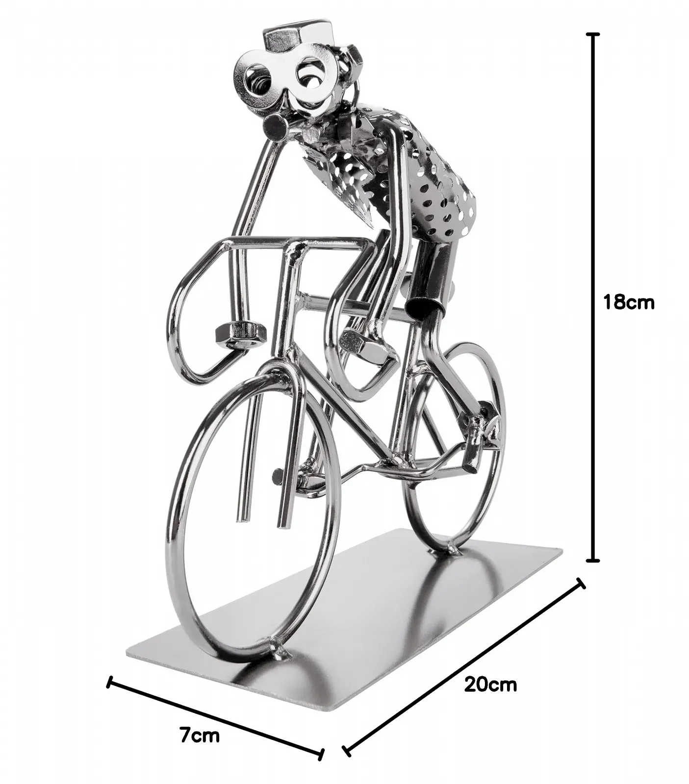 Металлическая фигурка BRUBAKER Screw Man Bicyclist ручная работа, фото №5
