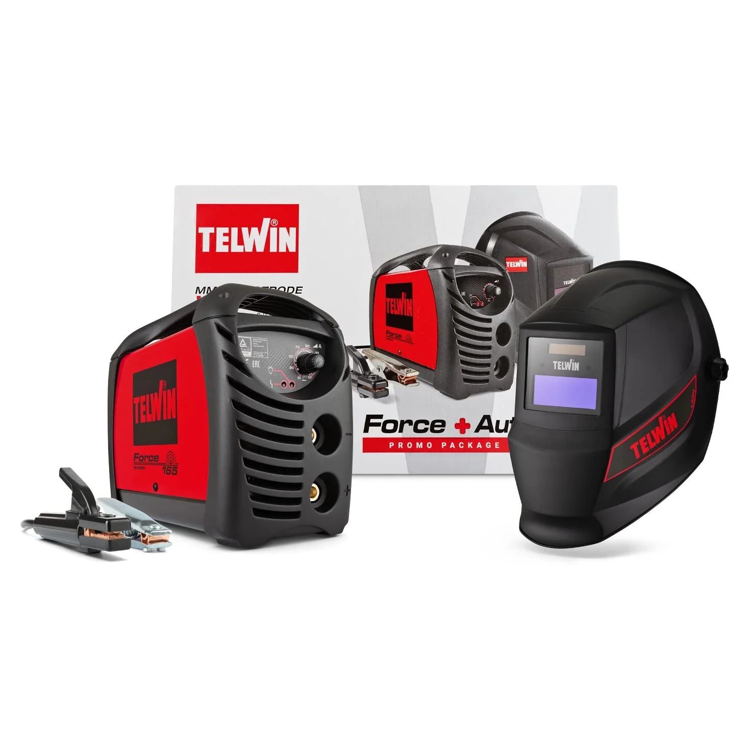 Сварочный аппарат Инвертор Force 165 Telwin 815857 10-150 А 230 В Красный, фото №1