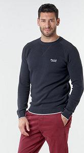 Світшот JORJOES KNIT CREW NECK 12175774 Sky Captain Jack&Jones Темно-синій S synthetic.ua - Фото 1
