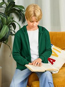 Худі Haloumoning для хлопчиків, з довгими рукавами, на блискавці synthetic.ua - Фото 1