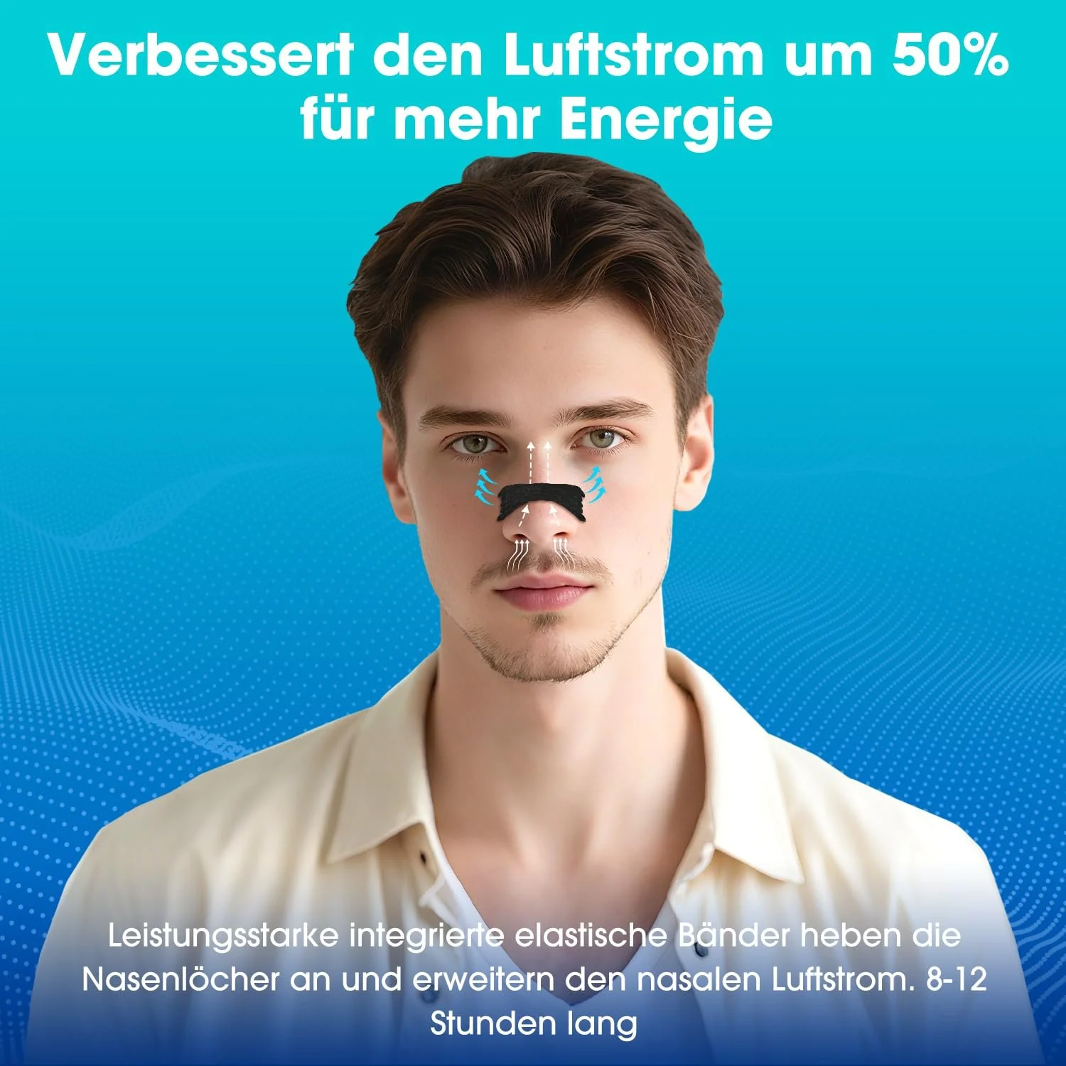 Носові пластирі MYMULIKE 60 шт. для полегшення дихання, проти хропіння та закладеності носа, фото №4