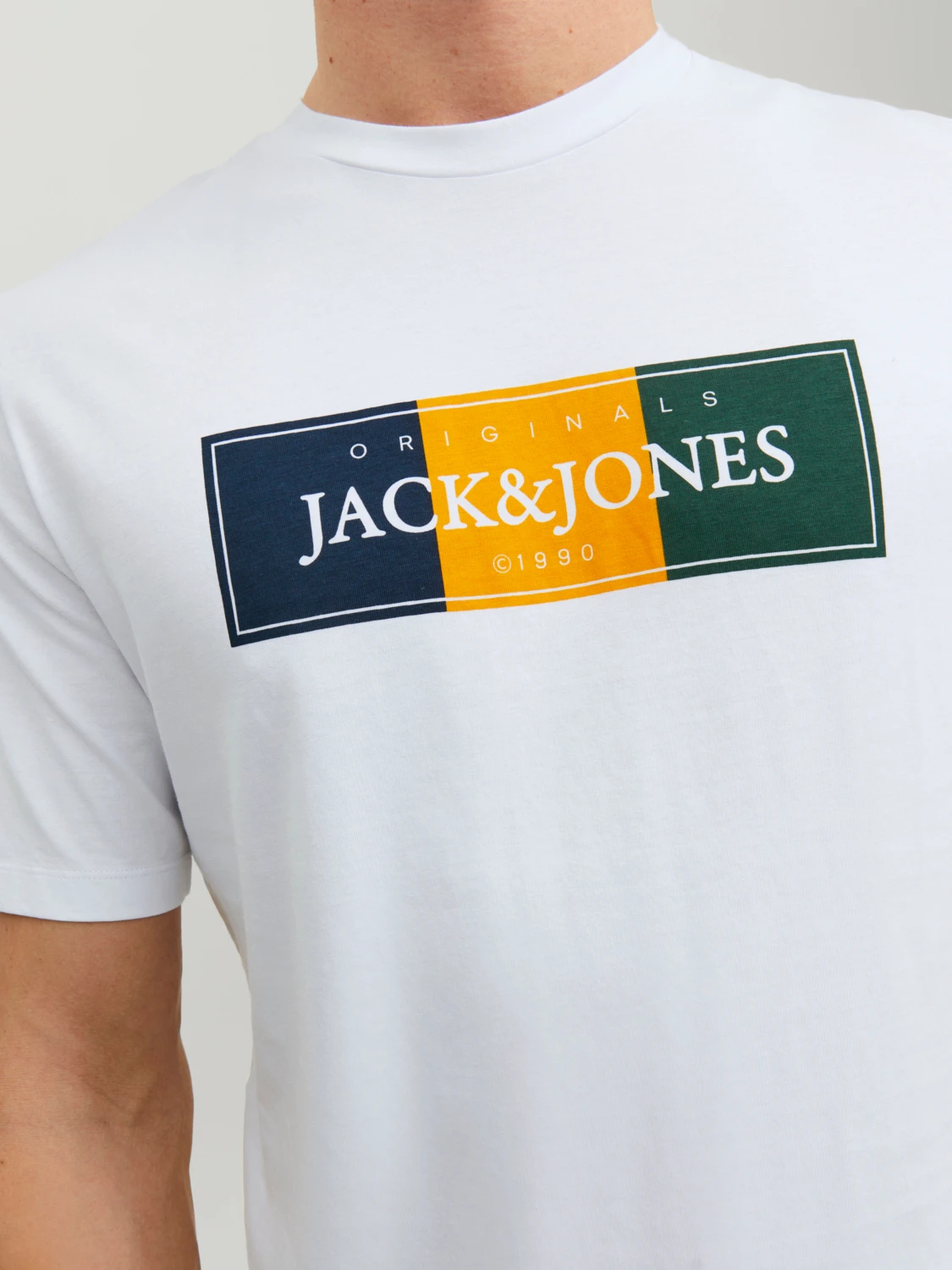 Футболка JORCODYY TEE SS CREW NECK SN 12228542-Bright  Jack&Jones Білий L, фото №4