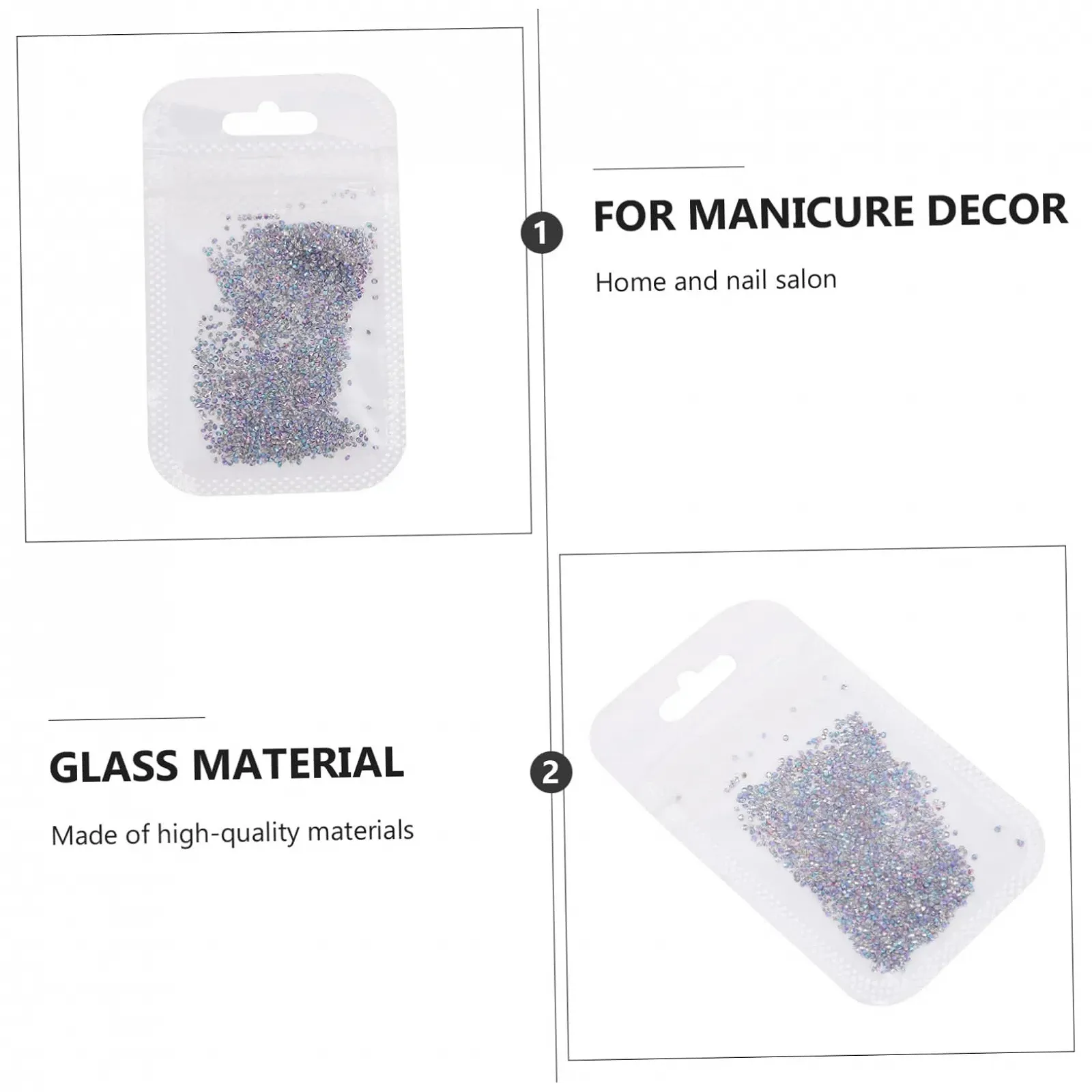 Набор для дизайна ногтей FRCOLOR Бриллианты 2 шт, фото №9