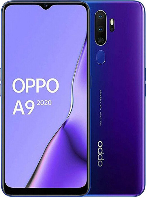 Смартфон 6.5" Oppo A9 2020 4/128Gb 4G 2-SIM 48/16Мп 8 ядер Android 11 Blue, фото №1