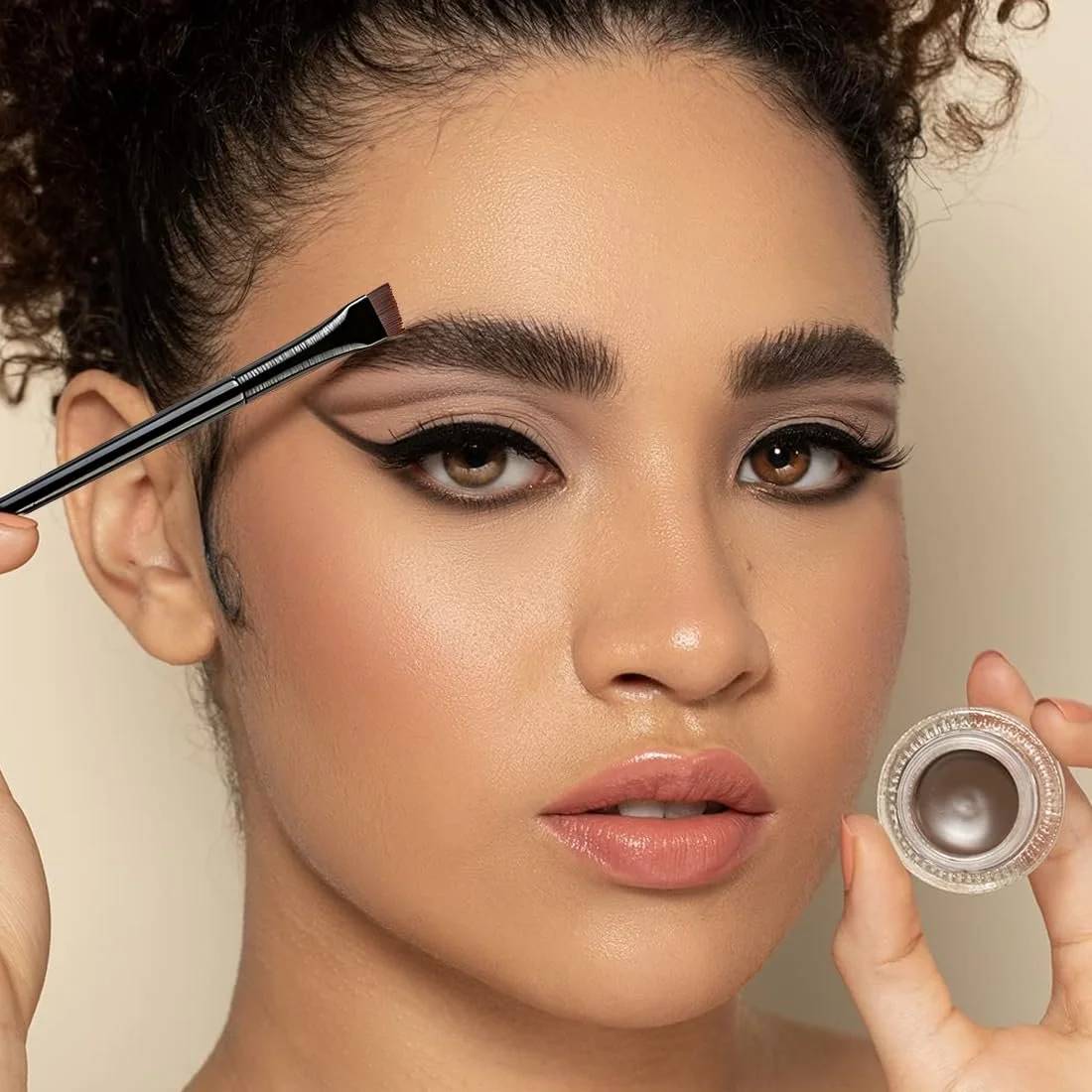 Кисти для подводки ZKHSEOU 4 Pack Профессиональные инструменты для макияжа глаз, фото №5