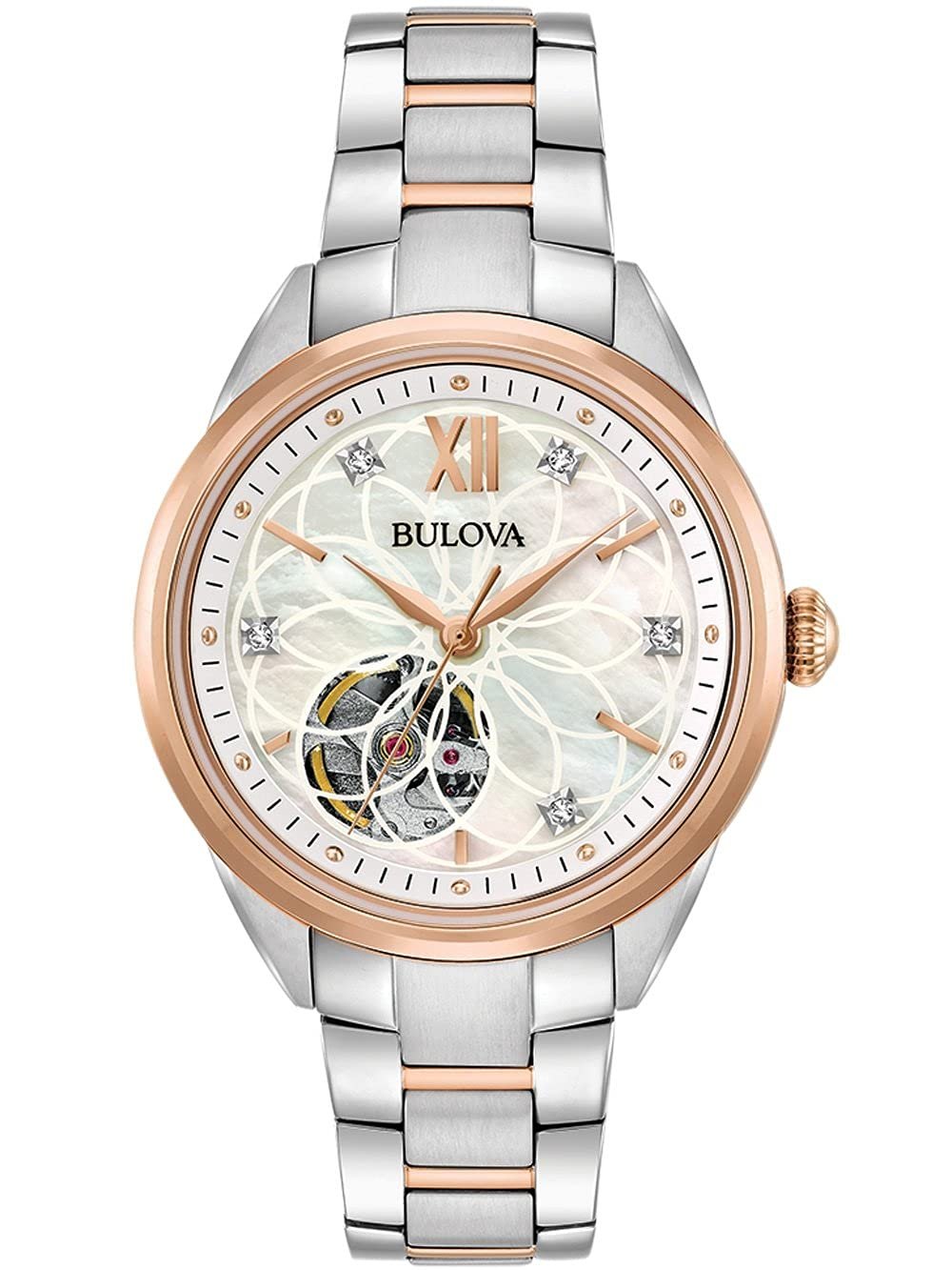 Жіночий Автоматичний Годинник Bulova Diamond 98P170, фото №2 Жіночий Автоматичний Годинник Bulova Diamond 98P170, фото №2