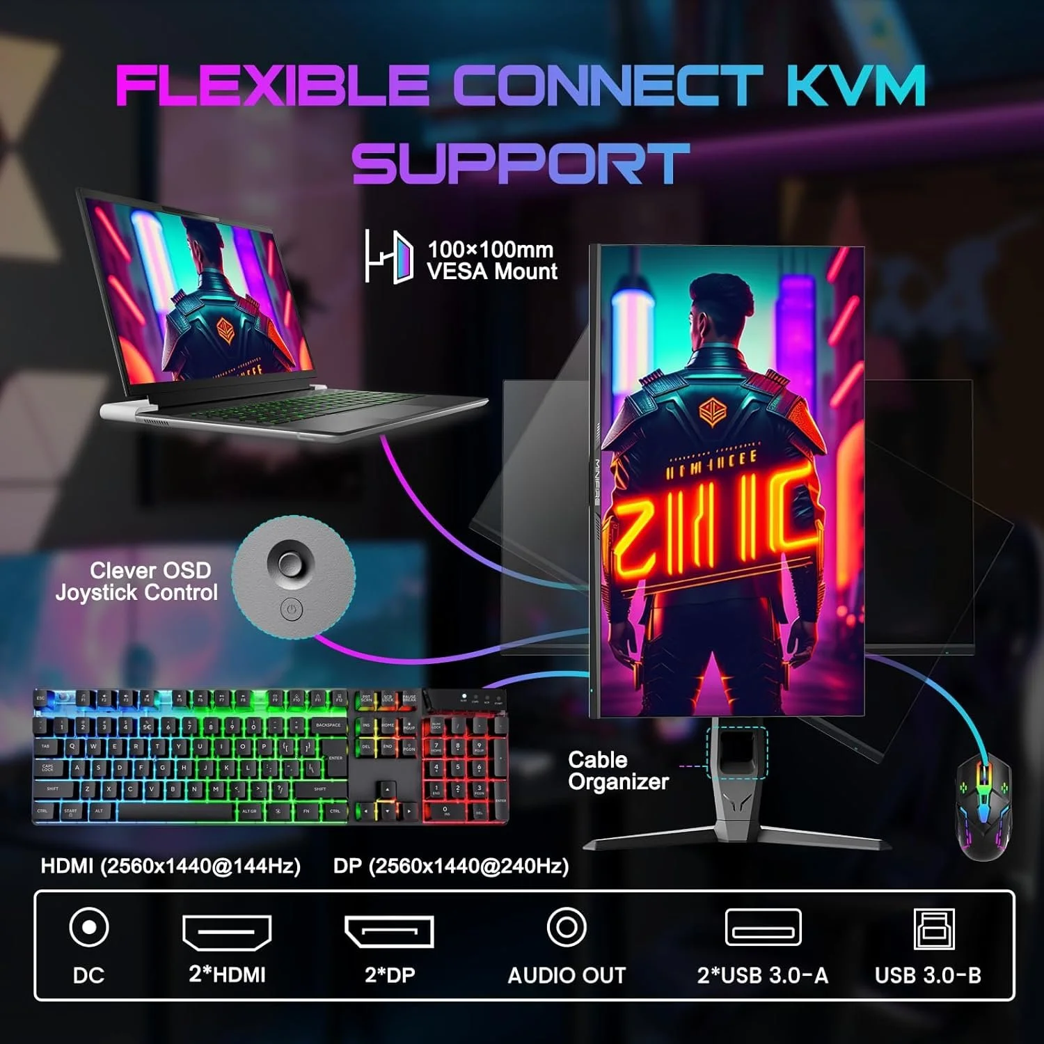 Монитор 27" Minifire MFG27F6Q 2К IPS 240 Гц, фото №5