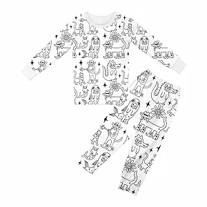 Піжама Zum Ausmalen Для дітей DIY Розфарбовування вручну Піжами для розфарбовування - Фото 1