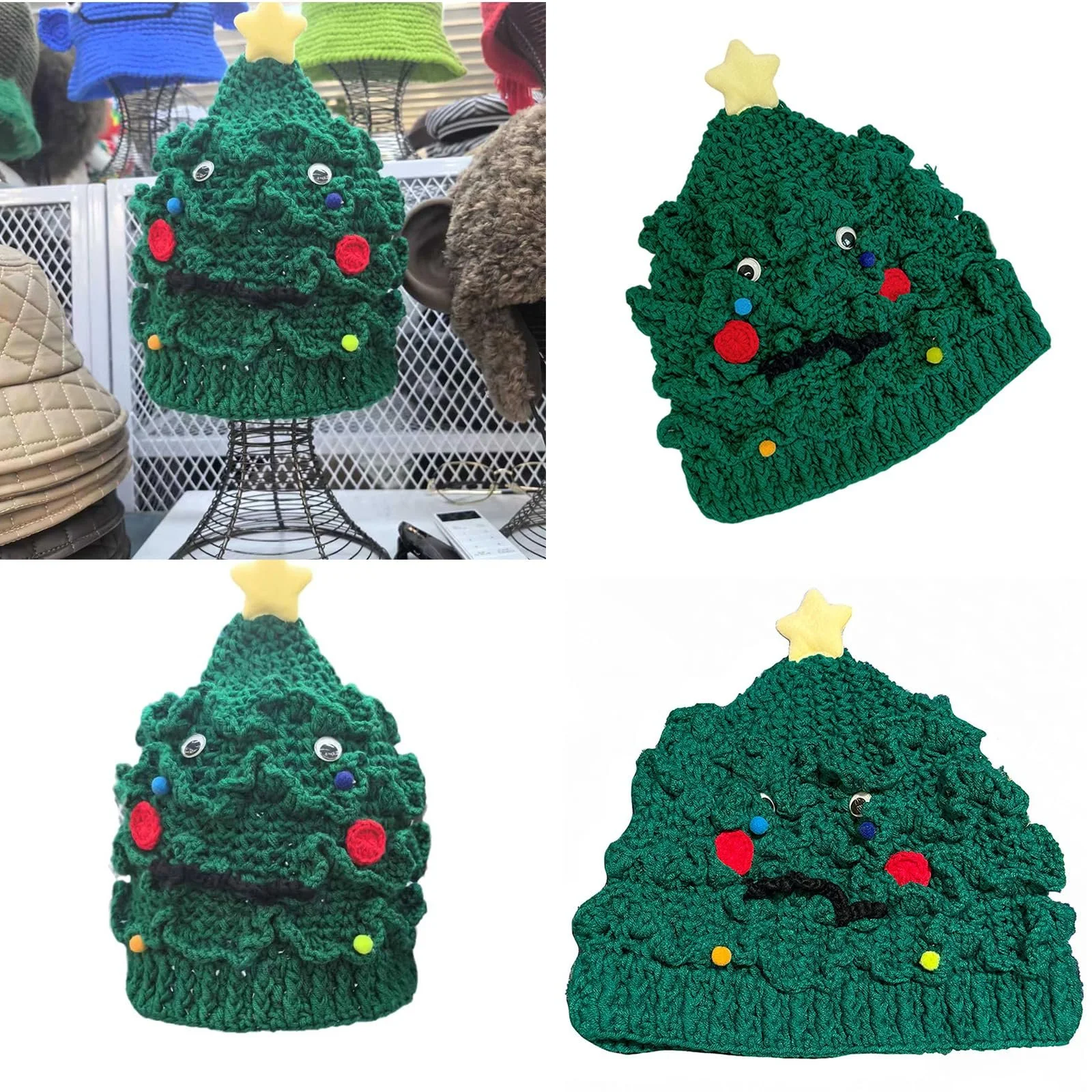 Праздничная Шапка Ldabrye Рождественская для взрослых и детей, фото №2 Праздничная Шапка Ldabrye Рождественская для взрослых и детей, фото №2