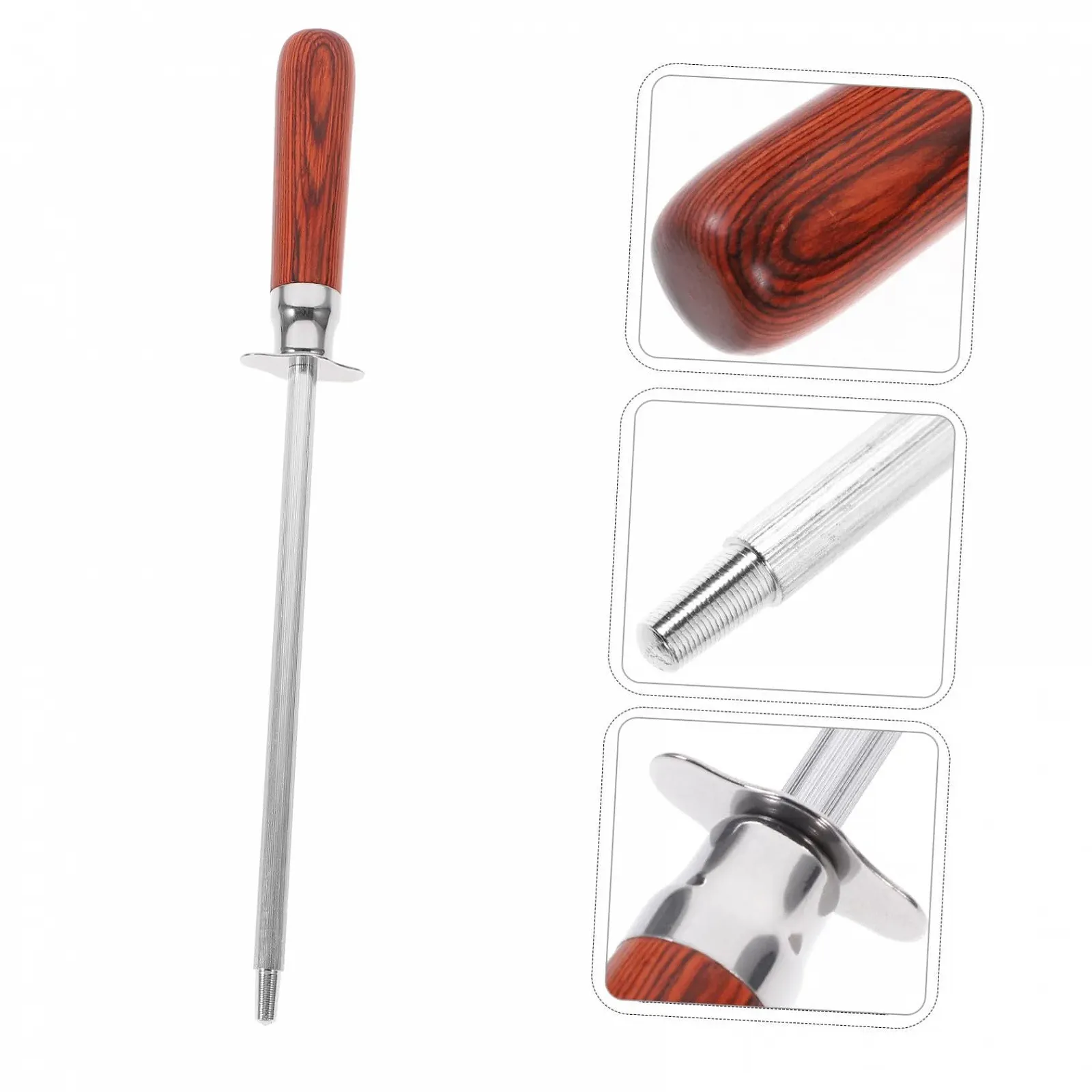 Мусат SOLUSTRE Handy из нержавеющей стали с эргономичной ручкой профессиональный, фото №9