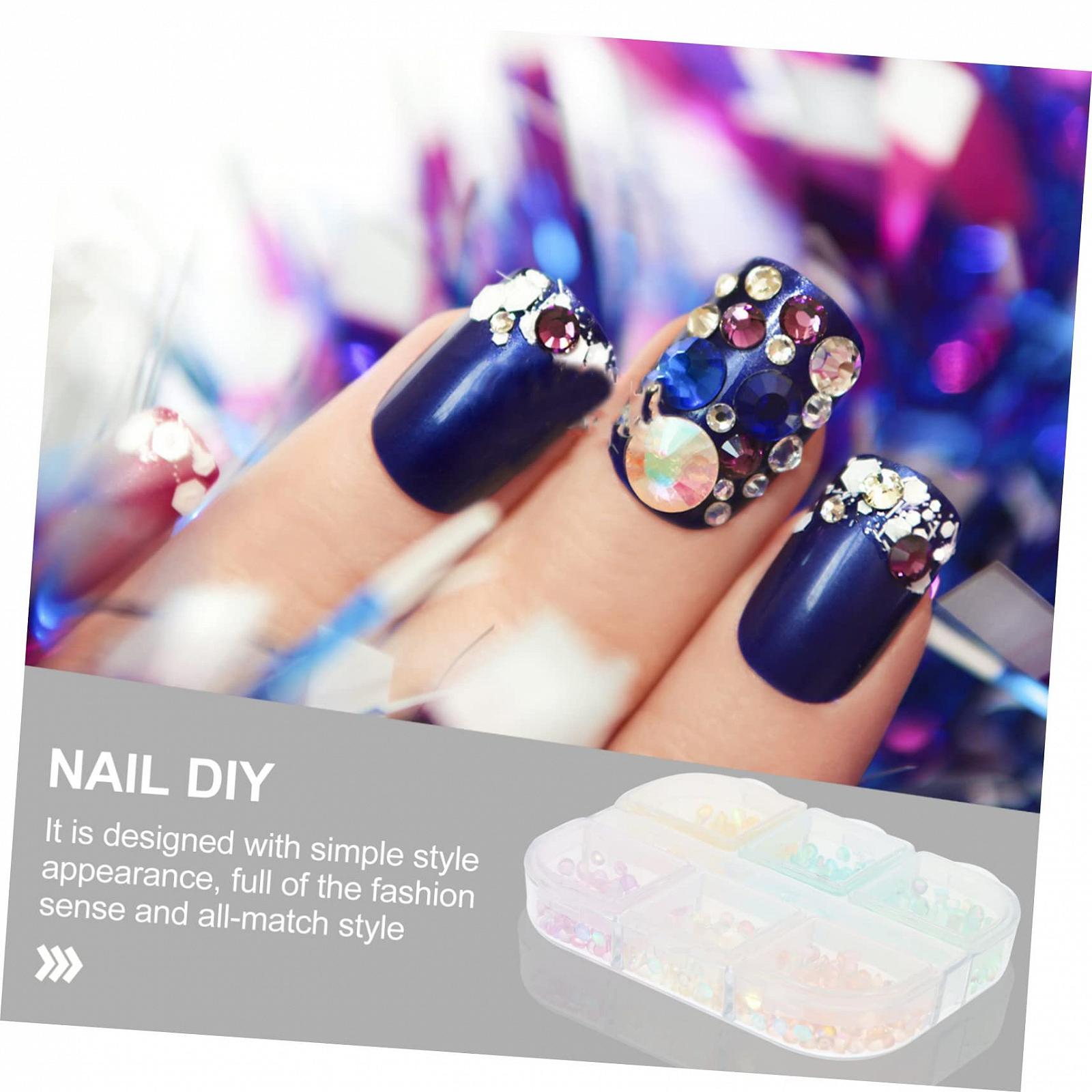 Набор для дизайна ногтей Жемчуг русалки 6 цветов Смоляные украшения для маникюра, фото №4