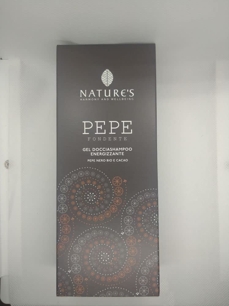 Гель-шампунь для душу Nature's Pepe Fondente Стимулюючий Чорний перець та Какао 200 мл, фото №2 Гель-шампунь для душу Nature's Pepe Fondente Стимулюючий Чорний перець та Какао 200 мл, фото №2
