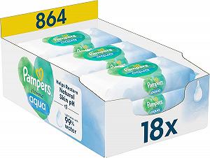 Влажные салфетки Pampers Harmonie Aqua 432 шт (9 x 48) - Фото 1