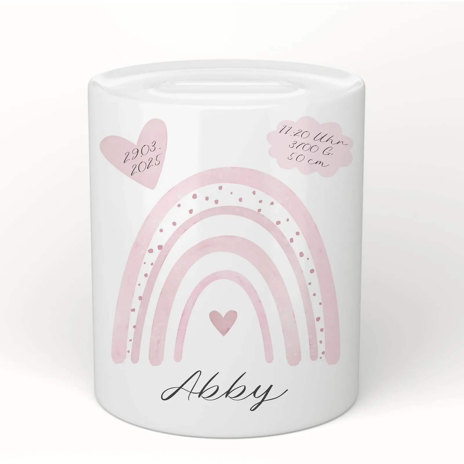 Скарбничка Manufaktur Liebevoll персоналізована керамічна Веселка, фото №1