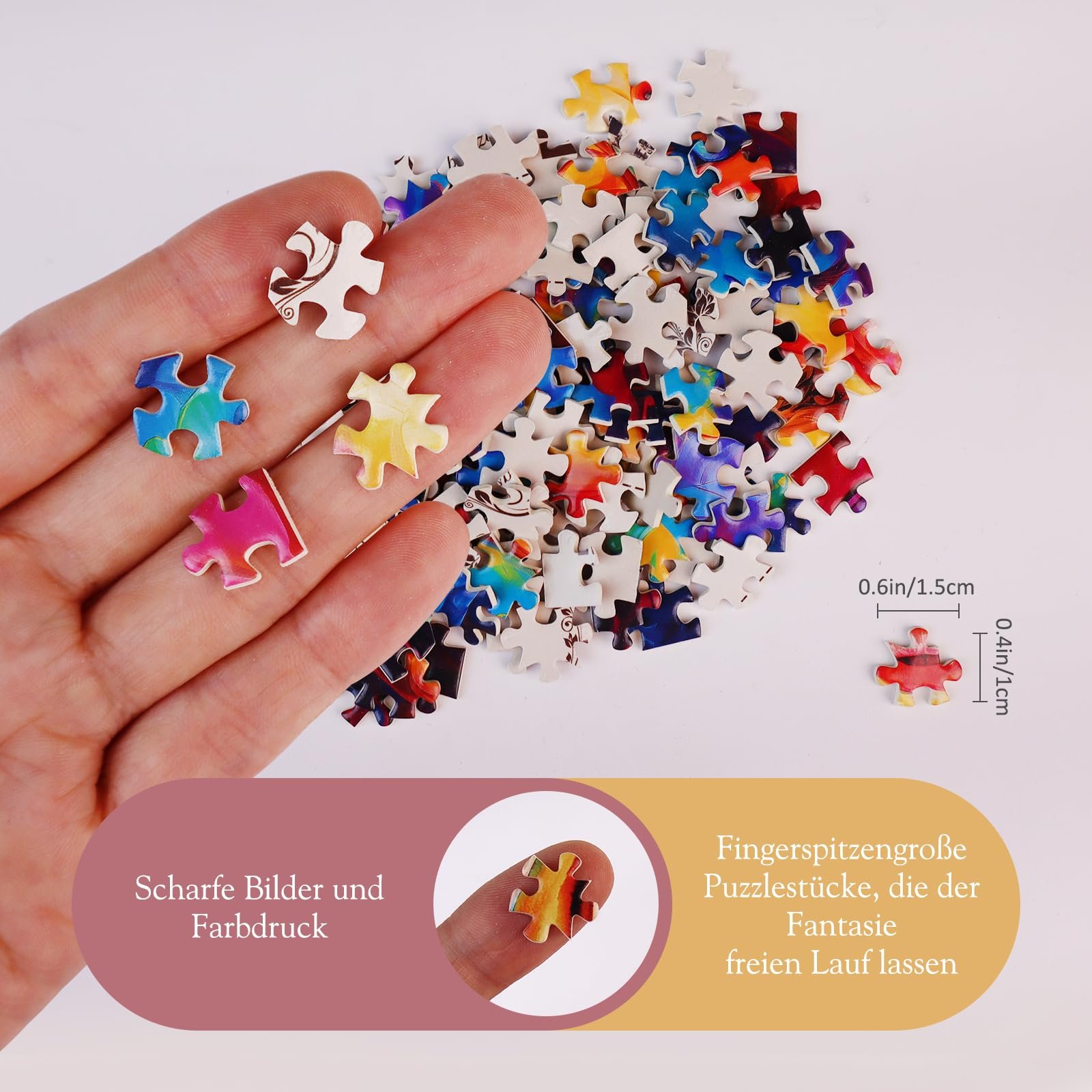 Набір мініпазлів MISITU Abstract Pattern 4 упаковки по 150 деталей, фото №4