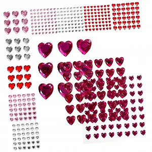 Стрази Healvian Серцеподібні Самоклеючі - Фото 1