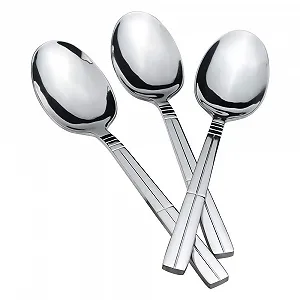 Ложка сервировочная из нержавеющей стали, 6 шт, большая ложка - Фото 1