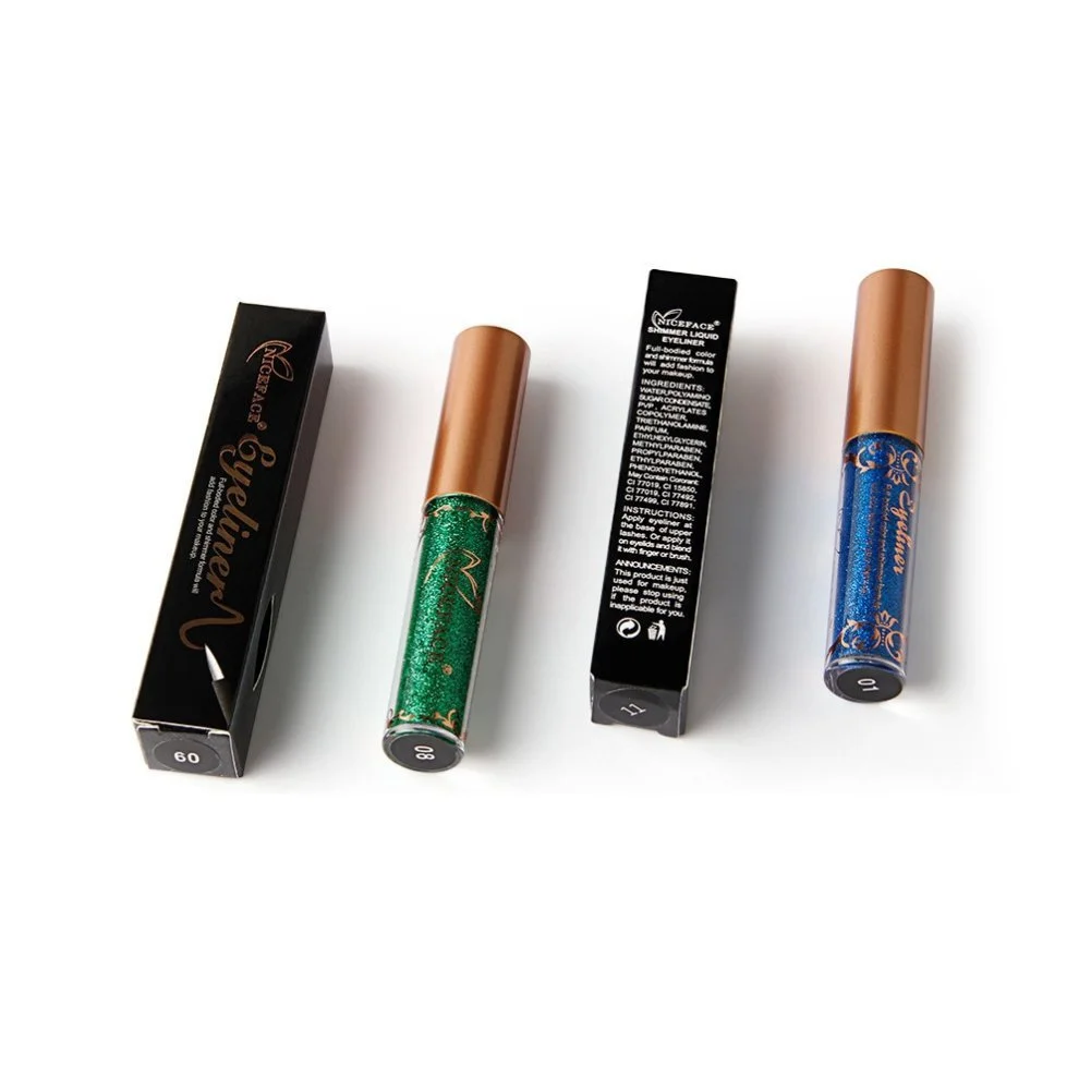 Підводка для очей рідка з глітером Allbesta Металеві кольори водостійка макіяж, фото №6 Підводка для очей рідка з глітером Allbesta Металеві кольори водостійка макіяж, фото №6