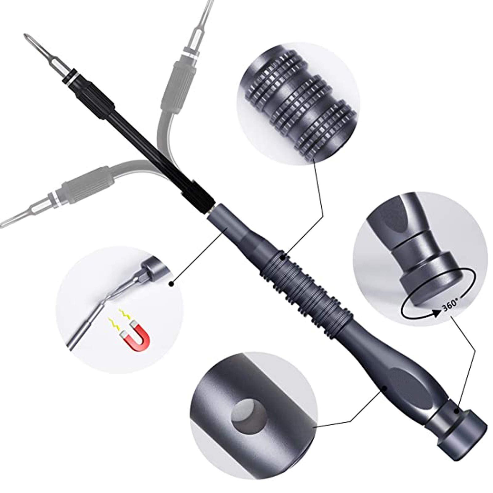 Набір Викруток Mini Magnetic 73 в 1 S2 Alloy Steel Precision Mechanic Repair Tool, фото №5