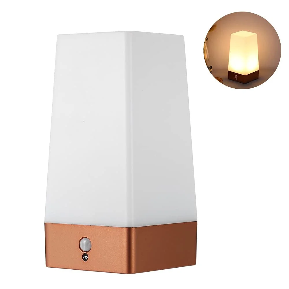 Настільна лампа нічник Andoer LED датчик руху PIR портативна на батарейках, фото №4