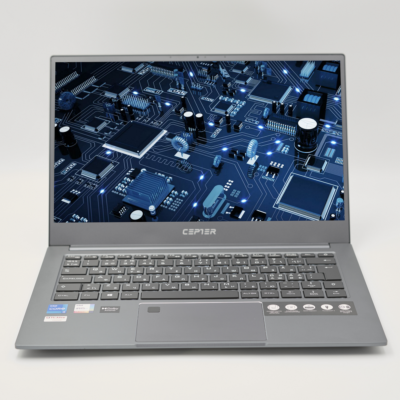 Ноутбук Medion Cepter N490 Intel i5-1135G7 ОЗУ 32 ГБ SSD 512 ГБ Intel Iris Xe Graphics Металл 14", фото №1