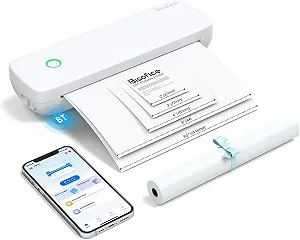 Портативний термопринтер Bisofice L81 A4 / Bluetooth / Білий - Фото 1