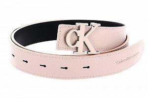 Ремень Calvin Klein CKJ Monogram Mono Hardware Outline 25 мм W100 Бледно-розовая ракушка, Бледно-розовая ракушка - Фото 1