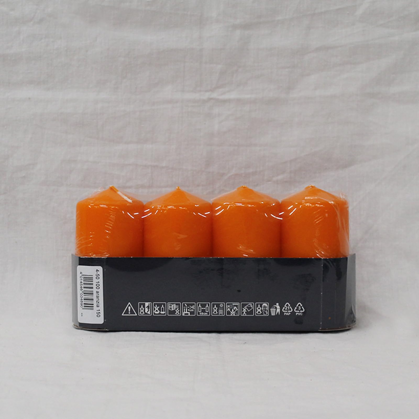 Свічки Ebersbacher Kerzenfabrik GmbH 4 Штук Стовпчасті Помаранчевий Розмір (Діаметр x Висота): Приблизно 50 x 100 мм, фото №3 Свічки Ebersbacher Kerzenfabrik GmbH 4 Штук Стовпчасті Помаранчевий Розмір (Діаметр x Висота): Приблизно 50 x 100 мм, фото №3