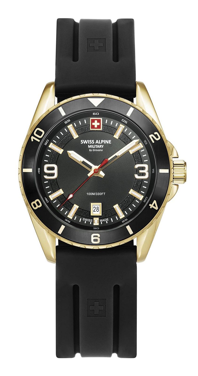 Чоловічий годинник Swiss Alpine Military Кварцові 7034.1817SAM Силіконовий ремінець, фото №1