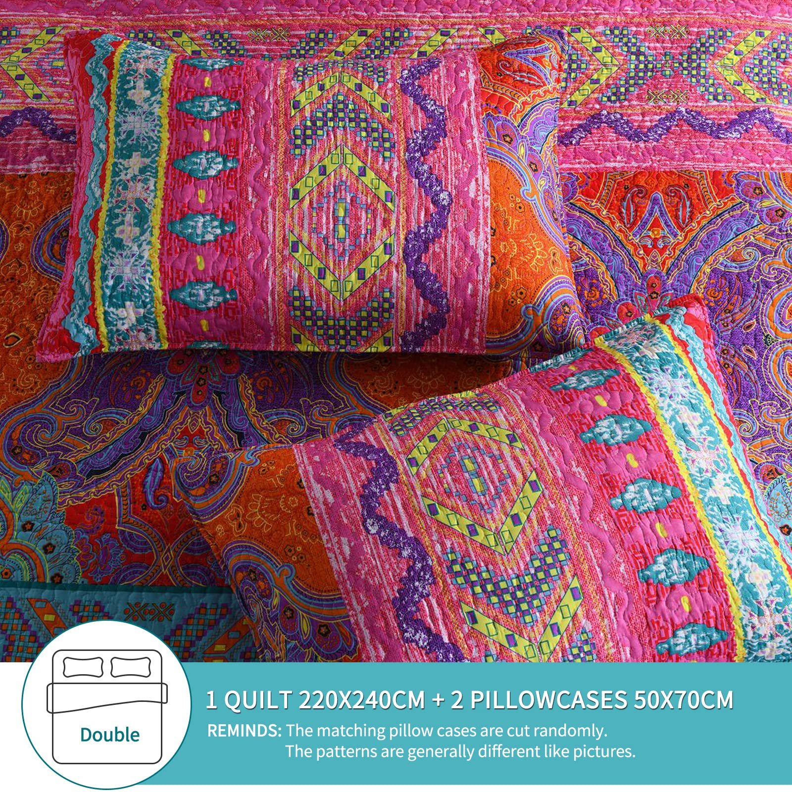 Покривало Qucover Boho Індійський Екзотичний, фото №3 Покривало Qucover Boho Індійський Екзотичний, фото №3