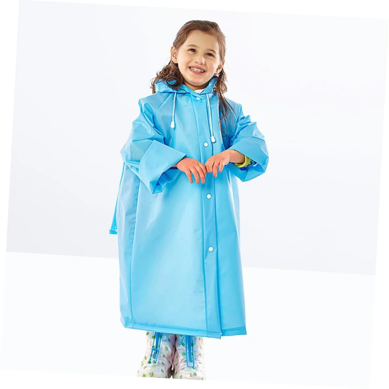 Пончо CALLARON 2 шт., дитяче, портативне, блакитне, фото №7