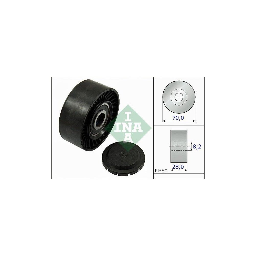 Напрямний/обвідний ролик поліклинового ременя INA 532 0468 10 для AUDI SEAT, фото №1