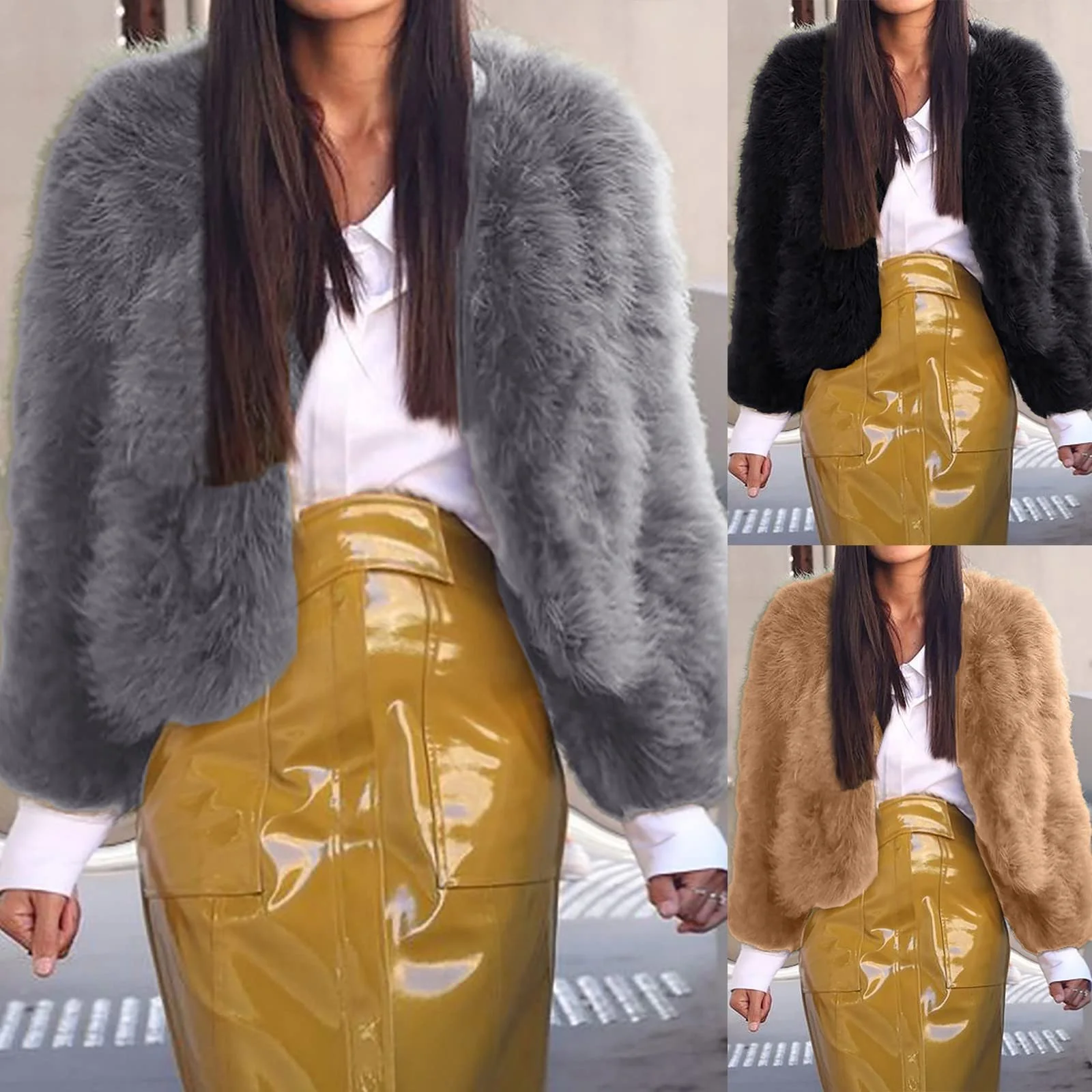 Женская куртка из искусственного меха TRIGLICOLEUM, фото №2 Женская куртка из искусственного меха TRIGLICOLEUM, фото №2