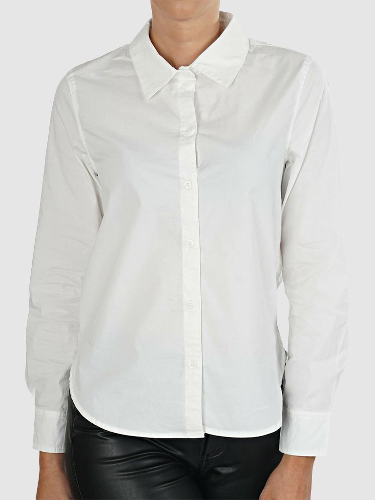 Рубашка ONLY ONLBETTY LIFE LS SLIM DNM QYT 15210328 Белый XS/S, фото №1