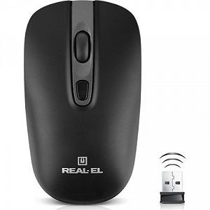 Мышка REAL-EL RM-350W Wireless Black/Gray (EL123200043) цена на synthetic.ua - Фото 1 Мышка REAL-EL RM-350W Wireless Black/Gray (EL123200043) synthetic.ua - Фото 1