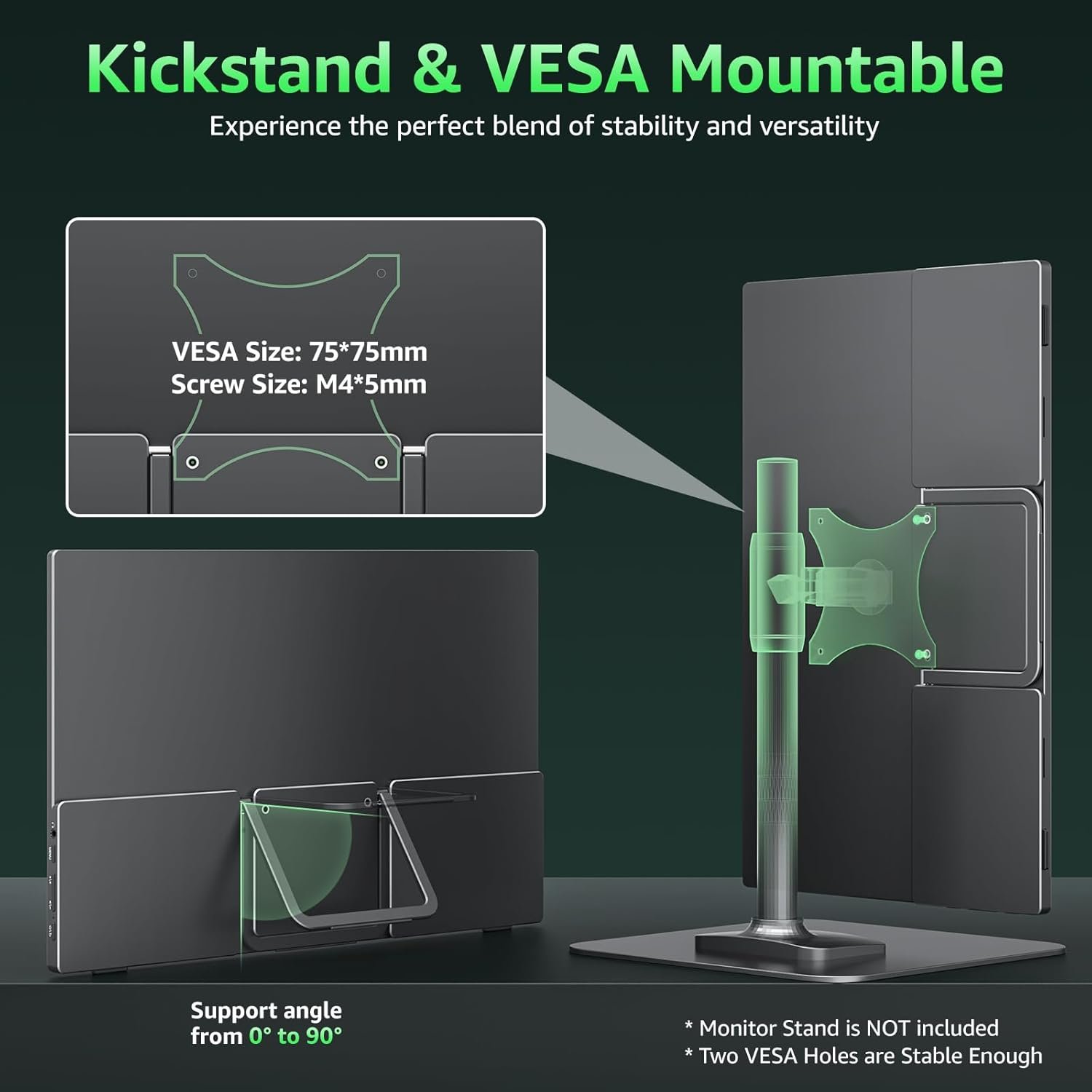 Портативний монітор 15.6'' Cocopar Y156FH7LS Full HD IPS 60 Гц Black, фото №5 Портативний монітор 15.6'' Cocopar Y156FH7LS Full HD IPS 60 Гц Black, фото №5