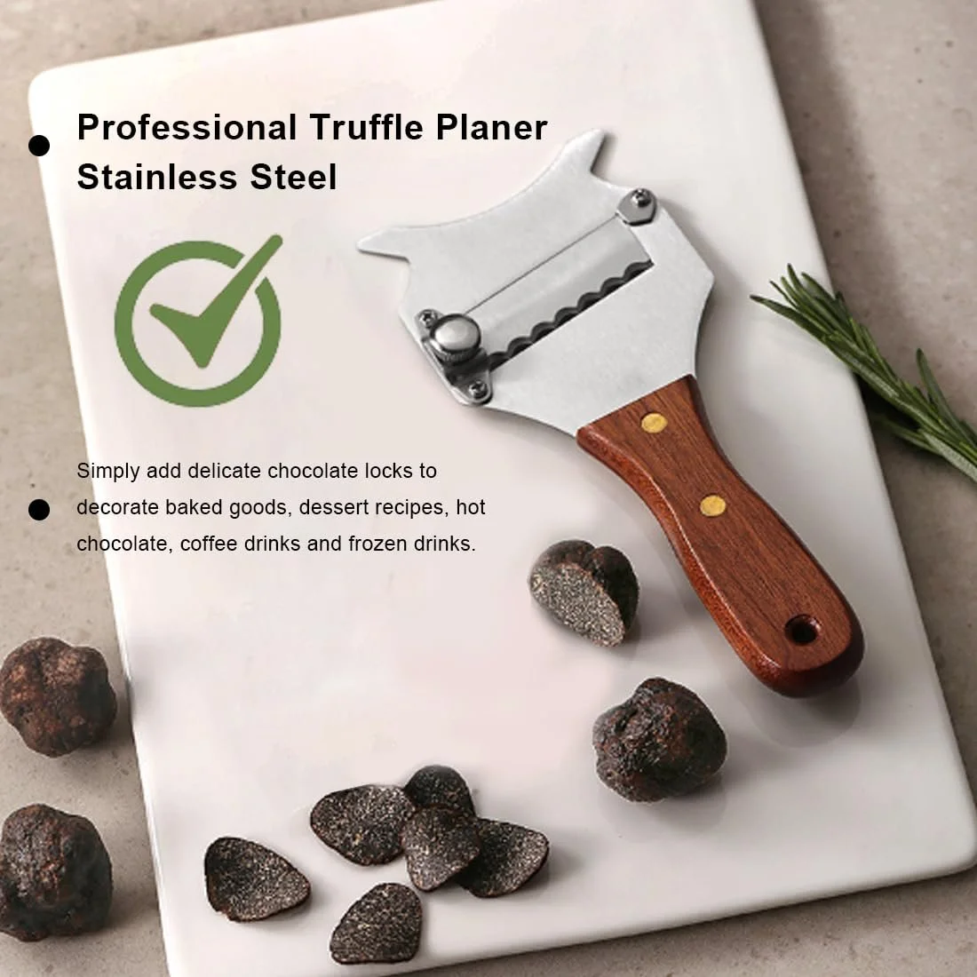 Слайсер для трюфелей 8x19.5 см, гладкий, для сыра., фото №4 Слайсер для трюфелей 8x19.5 см, гладкий, для сыра., фото №4